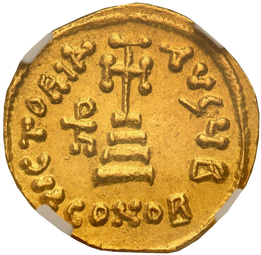 Bizancjum, Heraclius, Heraclius C. i Heraclonas (638-641). Solidus, Konstantynopol NGC Ch AU